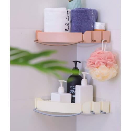 Multifunctional Triangle Shelf Toilet Punch-free Storage Rack Toilet Wall Towel Hanger Bathroom Toilet Storage Supplies