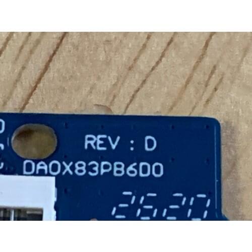 NEW DA0X83PB6D0 DA0X83PB6D2 For HP ProBook 455 450 G4 Power Switch button Board With Cable