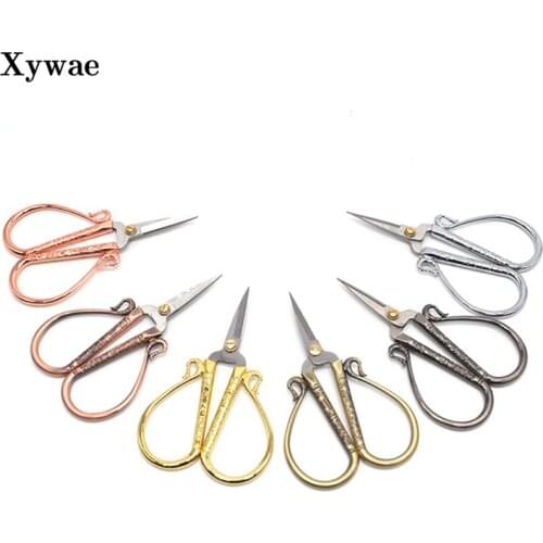 Stainless Steel European Vintage Floral Retro Sewing Scissors Cutter Durable Tailor Scissors Fabric ZigZag Embroidery Scissors