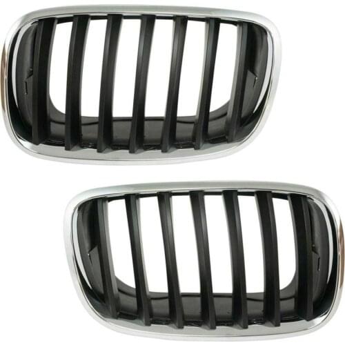 Auto Front Chrome Grille Radiator Grill for BMW X5 E70 2006 2007 2008 2009 2010 2011 2012 2013 51137157687 51137157688