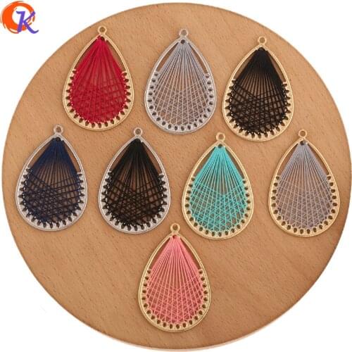 Cordial Design 40Pcs 31*46MM Jewelry Accessories/Earrings Making/Wire Charms/Flower Shape/DIY Parts/Hand Made/Earring Findings