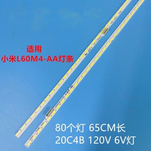 Led backlight 80led for Xiaomi L60M4-AA MI011A-2016 MI60TV(T8) 650mm 3v 2pcs/kit