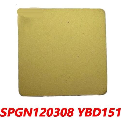 100% Original SPGN SPGN120308 YBD151 10pcs Milling Insert CNC Lathe Blade Carbide Insert Special For Cast Iron Processing