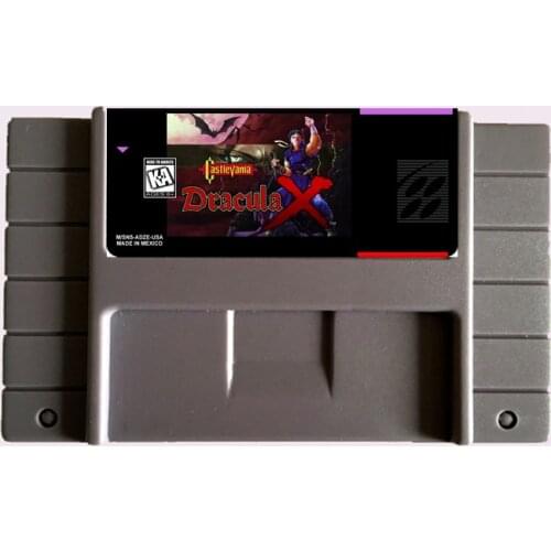 High Quality 16 Bit Castlevania Dracula X NTSC Big Gray Game Card For USA Version Game Player