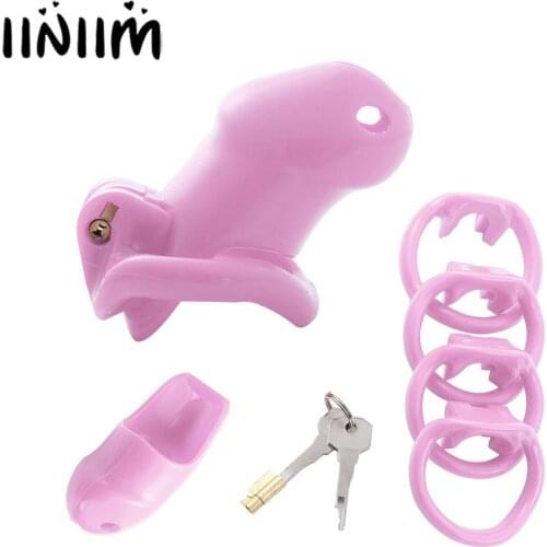 Adult Mens Lightweight Premium Medical Grade Resin Chastity Device Male Birdcage Briefs with Rings Keys Exotic Sex Toys Kits