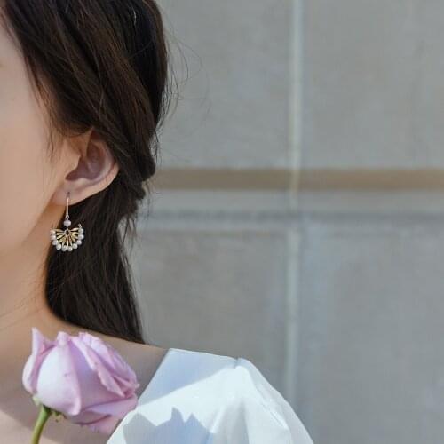 Lii Ji Boho Real Pearl Earring Handmade Freshwater Pearl 14K Gold Filled Drop Earring Women Jewelry