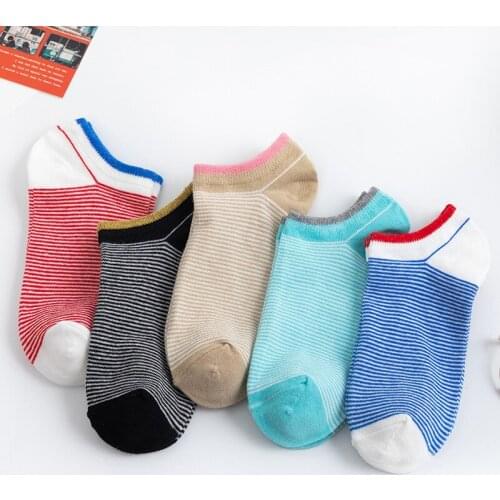 10 pieces = 5 Pairs/lot New Arrivals Women Cotton Socks Pink Cute Cat Fish Summer Spring Girls Ankle Short Sock Casual Animal