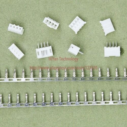 100sets/lot) PH2.0 4P 4Pin 180degrees PH Connector Pitch:2.0MM 4A 180 degree Pin Header + Terminal + Housing PH2.0-4P