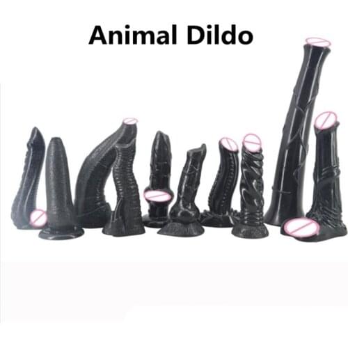 17 Size Huge Animal DildoLong Dog Horse Wolf Penis With Suction Cup Big Dick Sex Toys for Women Vagina Anal Masturbator Couples