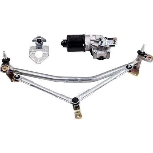 1x WINDOW WINDSCREEN WIPER MOTOR FRONT for VW POLO 9N + Wiper Linkage