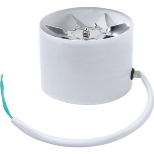 2800R/Min Duct Booster Vent Fan Metal 220V 20W 4 Inch Inline Ducting Fan Exhaust Ventilation Duct Fan Accessories