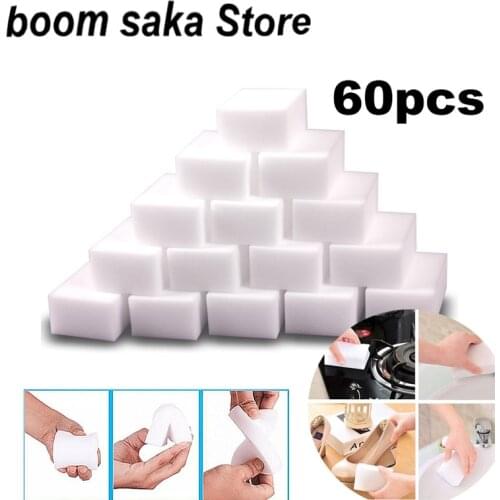 30/60PCS Melamine Sponge Magic Sponger Multi-functional Foam Kitchen Bowl Pad Bathroom Cleaning Brush Cleaning Tools Supplies