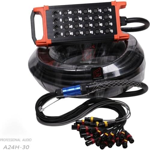 AUDIO XLR Snake Cable 24 Multi-channel Audio Signal Cable Car Stage LightingTransmission Signal Cable