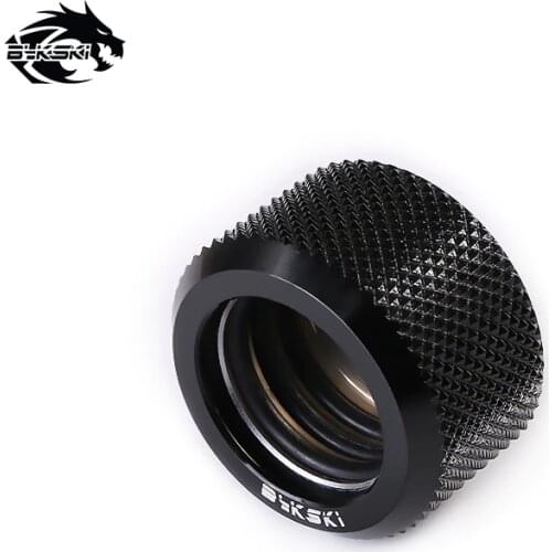 BYKSKI OD14mm Hard Tube Fitting Hand Compression Fitting G1/4'' Computer Accesspries Fitting use for acrylic tube B-HTJ-L14