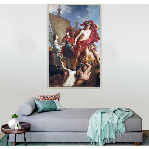 The debarkation of Mary Stuart, greeted by Willem II by Gerard van Honthorst Canvas Oil Painting Aesthetic Home Decoration