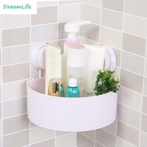 Hot Bathroom Corner Shelves Shampoo Holder Kitchen Storage Rack Mess Shower Organizer Wall Holder Space Saver Household Items