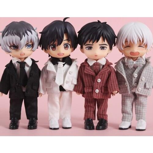 Ob11 baby clothes obitsu11 suit jacket shirt doll clothes T-shirt coat waistcoat tie for piccod 1/12bjd clothes Doll accessories