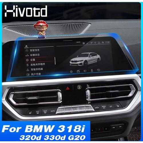 Hivotd Dashboard Navigation Membrane Film Screen Protector Interior Accessories Parts For BMW 318i 320d 330d G20 2020 2021