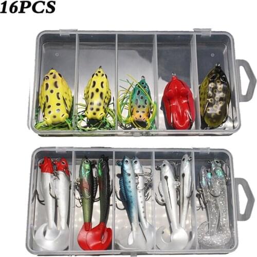 Fishing Lure frog shrimp Soft Lure Metal Jig Spoon Lure Set Wobblers Kit Pike Spoon Fishing Tackle Pesca Isca Artificial Bait