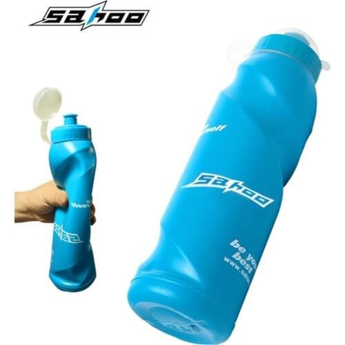 SAHOO Outdoor Sport 700ml Bicycle Bike Soft Plastic Water Drink Bottle Cycling Kettle Hand Press Drinking Hiking Travel kit