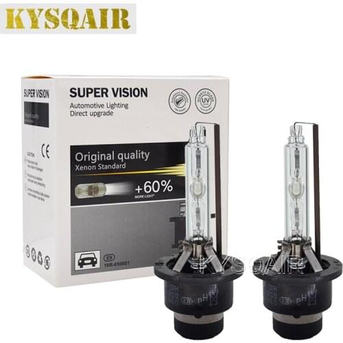 KYSQAIR 2PCS D2S Replacement 35W HID Bulbs 5500K Super Bright 35W D4S Auto HID Xenon Bulb D2 D4 Car Lights For Toyota Lexus