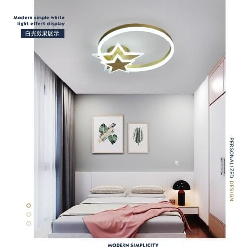 Lamp ceiling lamp creative boy and girl princess eye protection cartoon Tmall elf smart room bedroom lamp