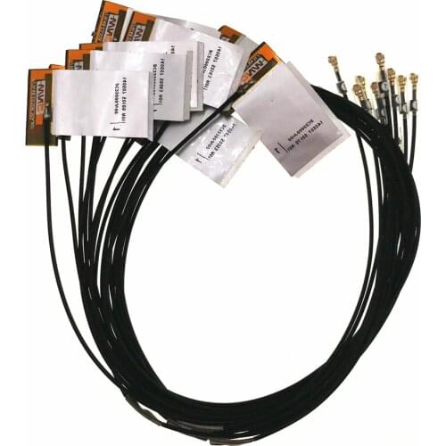 10pcs Tyco WNC U.FL antenna wire cable for BCM94331CD BCM94360CD QCA9880 QCA9882 AR9280 AR9380 Wifi card WWAN Card MC7355