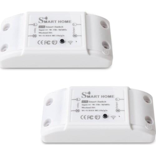 10A DIY WiFi Smart Light Switch Universal Breaker Timer Smart Life APP Timer Voice Control Works With Alexa Google Home