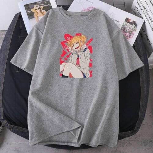 Anime Woman T-shirts Summer Oversize Japan Cartoon Girl Fashion Tees Tops 2021 High Quality Short Sleeve Female Casual Camisetas