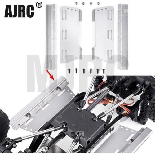 1pair Metal Side Pedal For RC Crawler Car MST CFX "242MM/252MM/267MM Wheelbase chassis" JIMNY Stainless steel side skirt guard