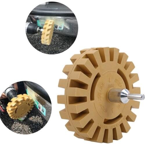 4" 25mm Thick Decal Eraser Wheel Pad Rubber Disc Pneumatic Car Sticker Spray Painting Tool Pneumatic Degumming Disc Removal Tool