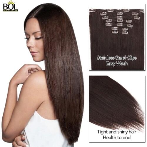 Long Straight Clip In Hair Extensions 140G 7 Piececs Hairpiece Synthetic Clip Ins Hair Natural Wave Deep Kinky Curly Available