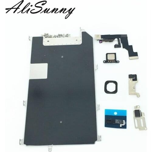 AliSunny LCD Screen Metal BackPlate Small Parts Assembly for iPhone 6S Plus 5.5'' with Camera + Earpiece + Screws Repair