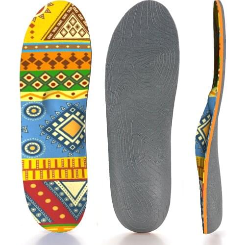 Creative Color Design Shock Absorption, Soft, Breathable, Non-slip Arch Support Insole