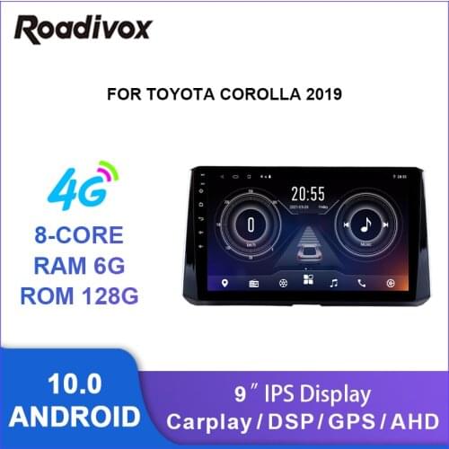 9" android 10.0 car radio video gps navigation player for Toyota Corolla 2019 multimedia autoradio stereo head unit