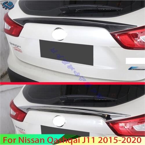 For Nissan Qashqai J11 2015 2016 2017 Rear Trunk Molding Bezel Styling Sticker Garnish