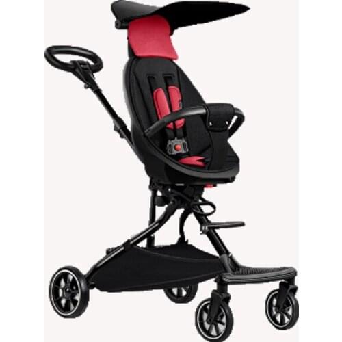 Baby stroller artifact ultra-light folding children two-way stroller baby high landscape stroller