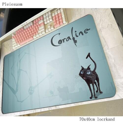 Coraline mouse pad gamer HD pattern 70x40cm notbook mouse mat gaming mousepad large cool new pad mouse PC desk padmouse mats