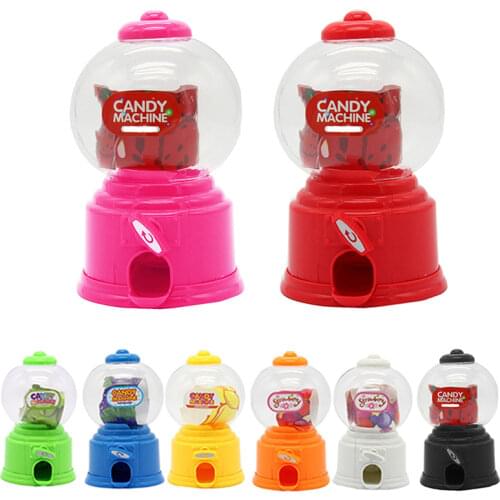 Cute Sweet Mini Candy Machine Kids Bubble Gift Children Bank Toys Dispenser Coin