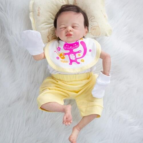 Hoomai New Baby Doll Poppy Soft Silicone Reborn Baby Girl Toy For Child Birthday Reborn Baby Doll