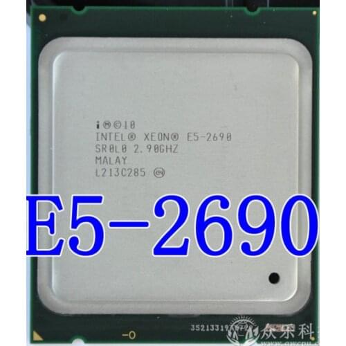 Intel Xeon Processor E5-2690 E5 2690 e5 2690 Eight Core 2.9G SROL0 C2 LGA2011 CPU properly Desktop Processor CAN WORK