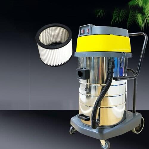 Home Renovation Dust Filter Wet And Dry Industry Vacuum Cleaner Commercial Stainless Steel Powerful Suction High Power 70L/80L