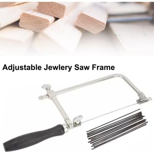 Manual Saw Frame Adjustable U-type With 12 Blades Wood Cutting Tool Used For All Metals Wood Plastic Cutter