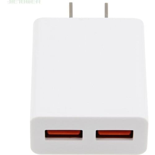 US Plug 2 Ports Multiple Wall USB Charger 2.1A Smart USB Power Adapter Mobile Phone Tablet Charging Device for iPhone 500pcs