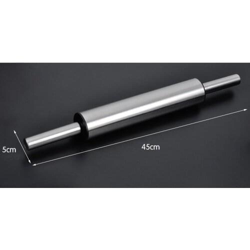 Flour Dough Stainless Steel Rolling Pin Mold Crafting