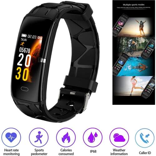 Sports Fitness Tracker Smart Bracelet IP67 Waterproof Silicone Strap Pedometer Wristband For Men Women