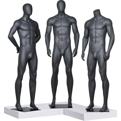 High Quality Black Men Mannequin Black Model Manufacturer Hot Sale