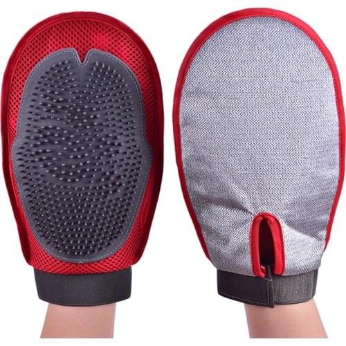 1PC Pet Animal Grooming Glove Dog Cat Comb Pin Brush Relax Muscles Pet Bath Cleaning Brush