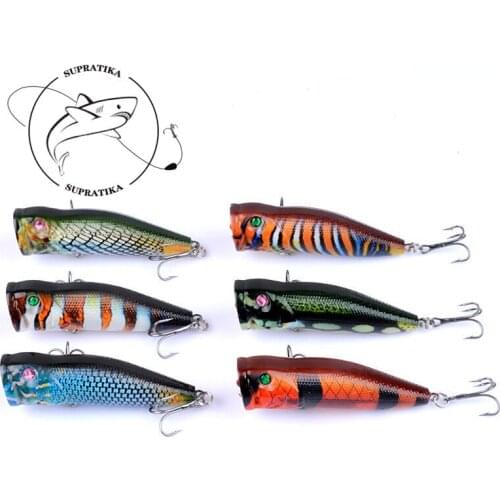 1Pcs Lifelike Floating Crankbait Artificial Popper Hard Baits Fishing Isca Jig Tackle Wobblers For Sea Fishing