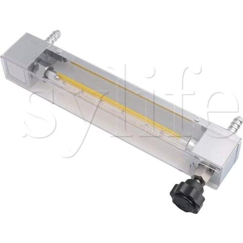 10.7x3.4x23.9cm Acrylic LZB-6 Water Liquid Flow Meter 2.5-25 L/H Flow Measuring fit 10mm Hose Instantaneous Flow Testing Tool